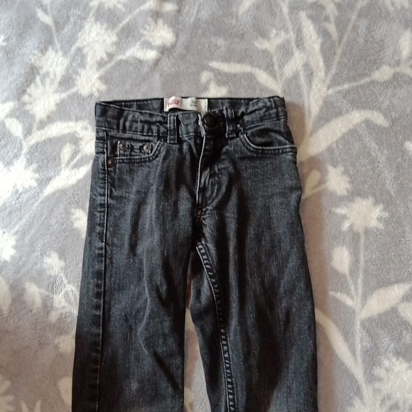 Cool Levi's 511 black Sz 7 Reg slim/adjustable waist jeans - Picture 3 of 9